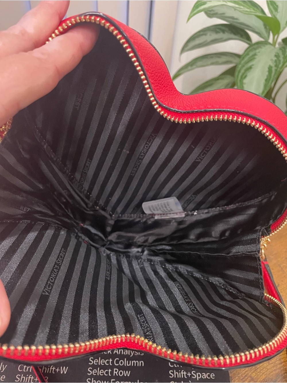 Victoria's Secret Red Heart Crossbody with Gold Hardware - Picture 5 of 5